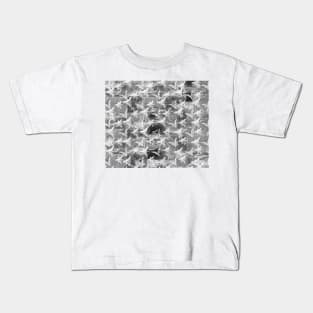 Elegant, modern pattern, silver stars for any occasion Kids T-Shirt